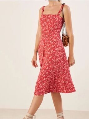 Reformation Persimmon midi dress